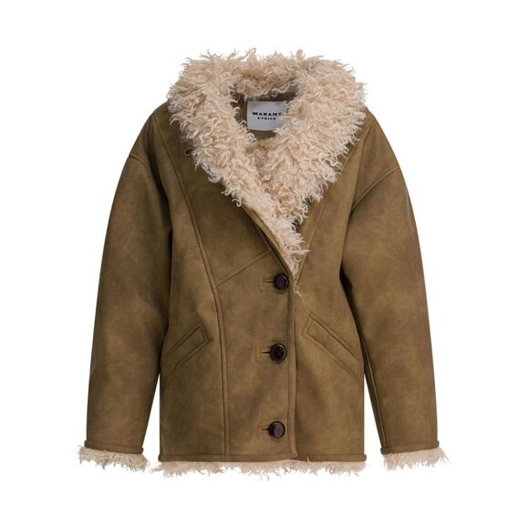 Marant Étoile Clea Shearling Jacket tag size 36 Women - Picture 1 of 4